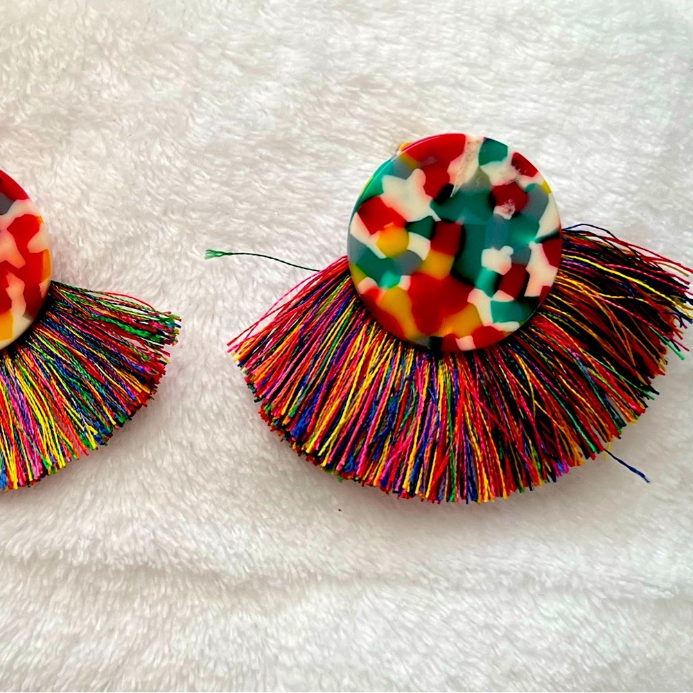 Multi Color Earrings Never Worn